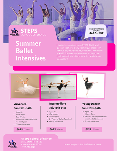 STEPS Ballet Intensive summer program 2023